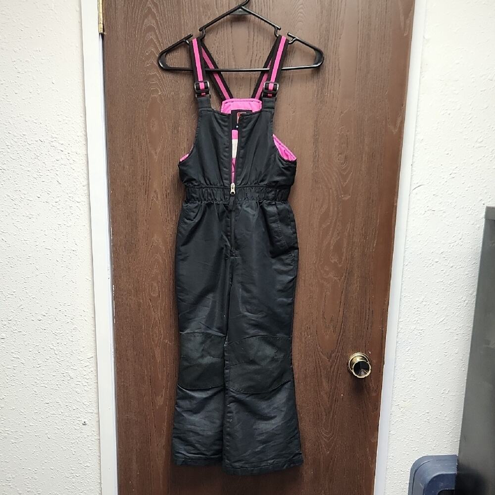 Swiss Tech Black and Pink Kids Overalls